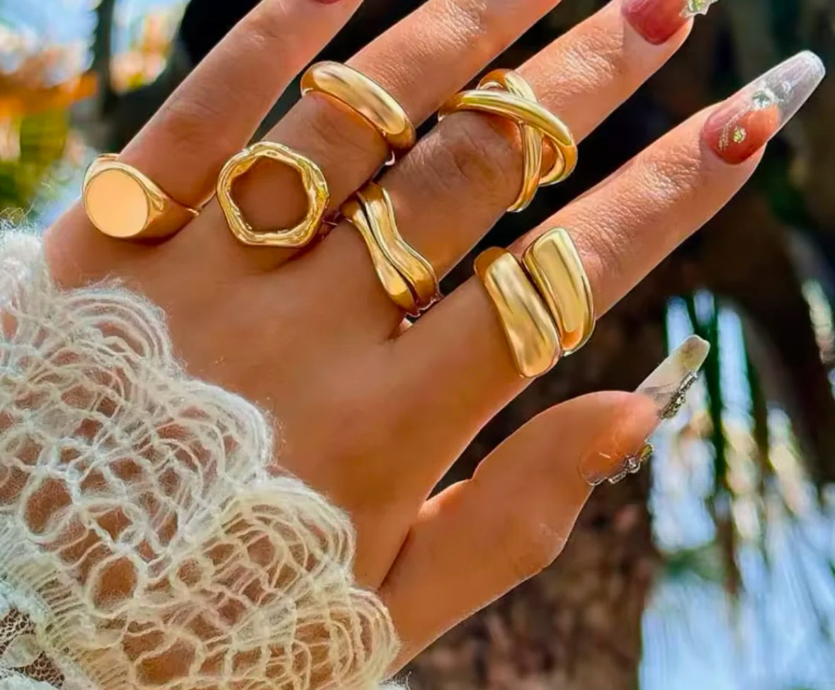 Gold Ring Set