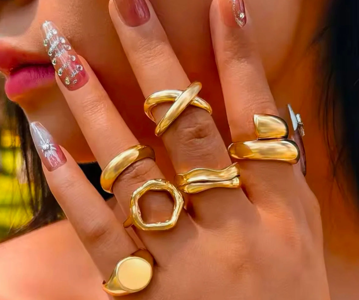 Gold Ring Set